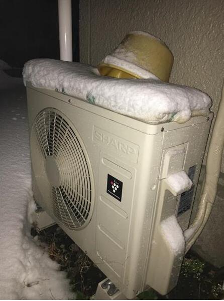 日本首都圈大雪空调失灵